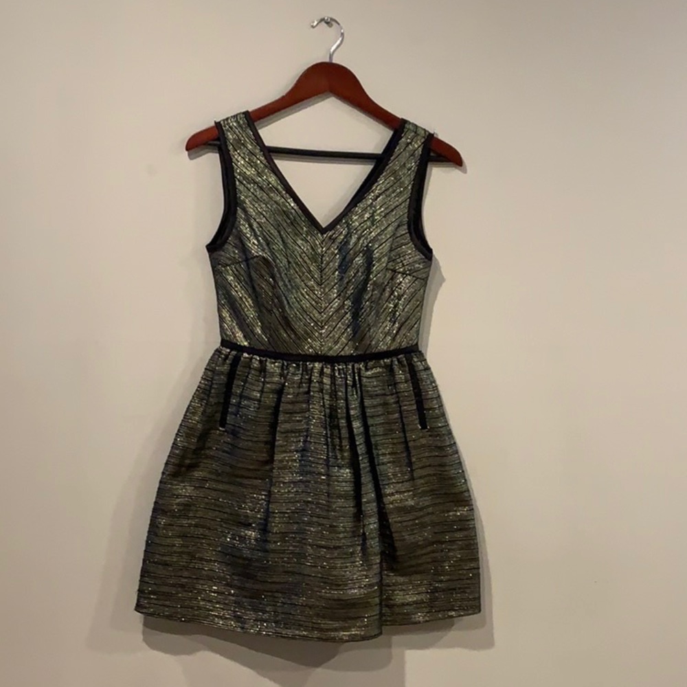 Black and gold dress
